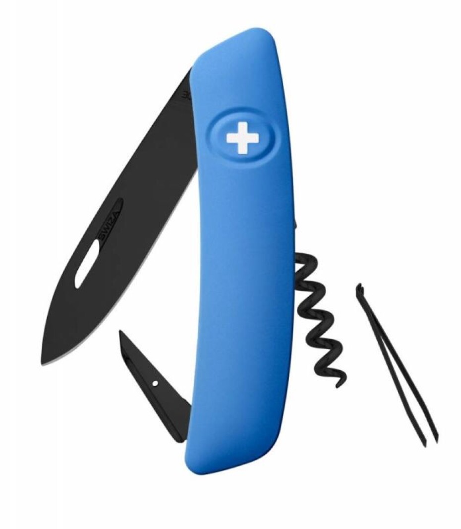 Swiza kapesní nůž D01 Allblack Standard blue - main (0)