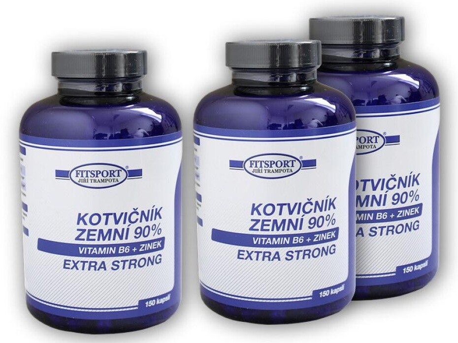Fitsport 2x Kotvičník zemní 90% +B6+Zn 150cp +1xZDARMA - main (0)