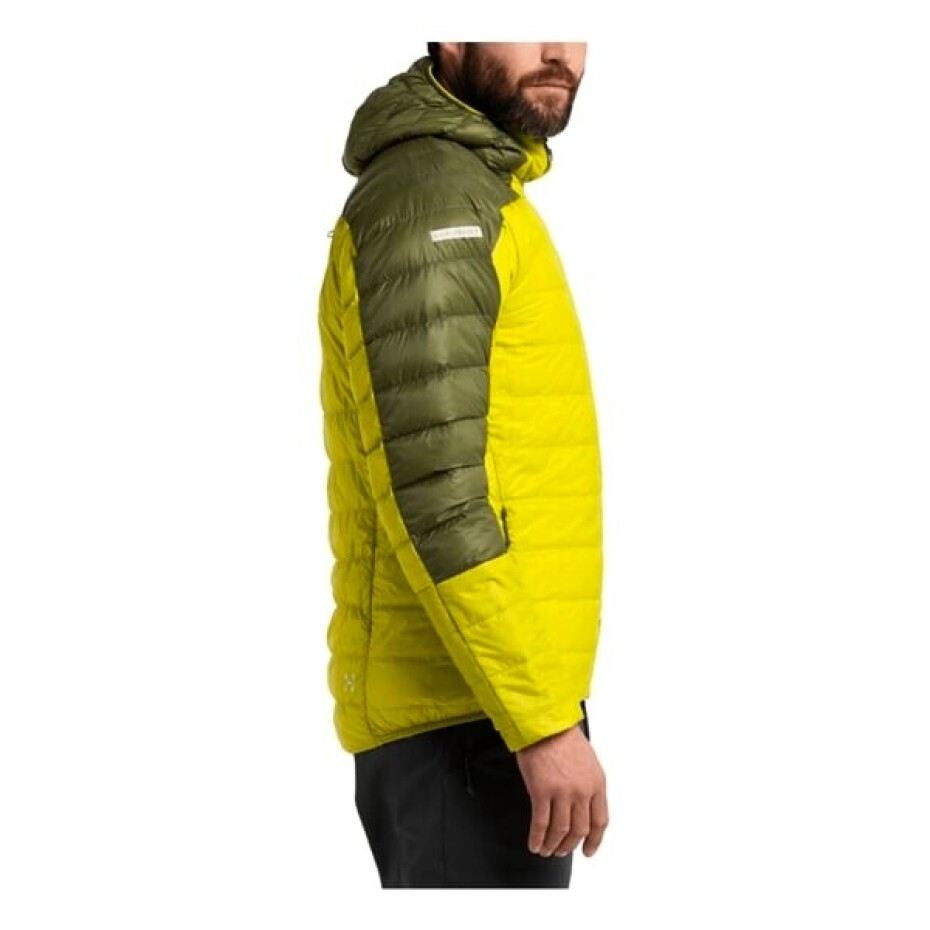 Pánská bunda Haglöfs  L.I.M Down hood Aurora/Olive green M - main (5)