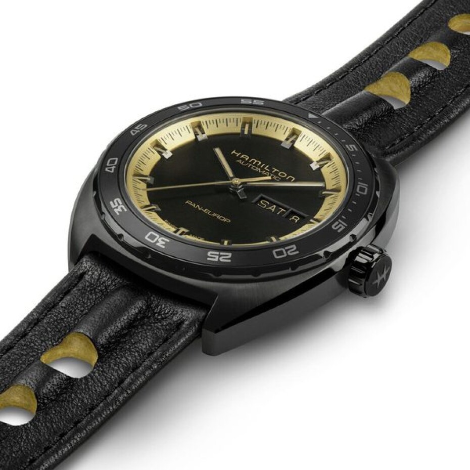 Hamilton American Classic Pan Europ Black & Gold Auto H35425730 - main (2)