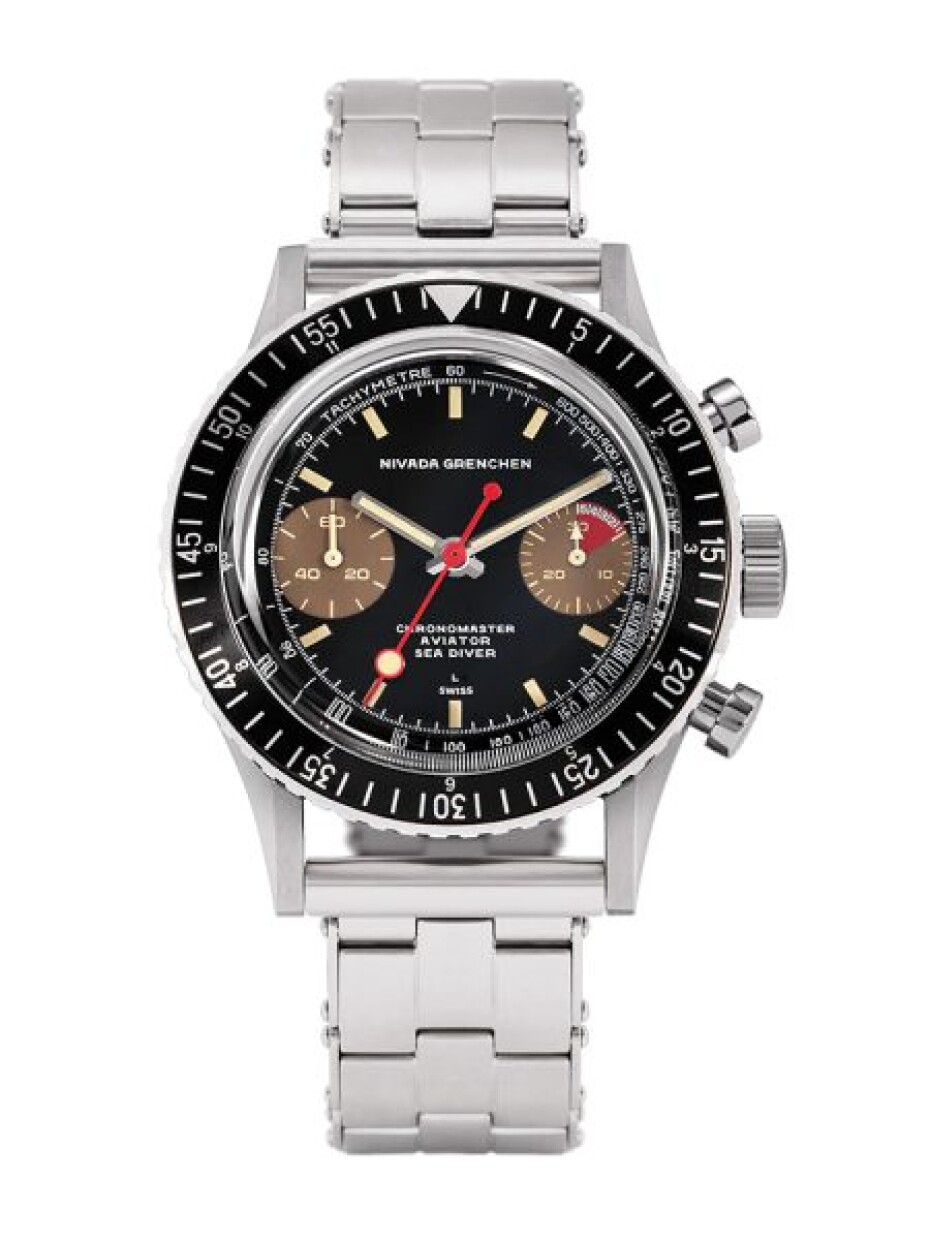 Nivada Grenchen Chronomaster Lollipop Honey Inter. Bezel - Manual - Forstner Rivet - main (0)
