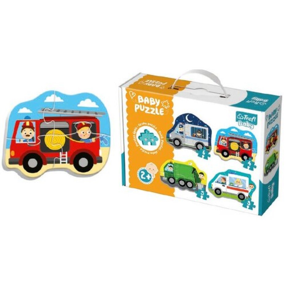 Puzzle TREFL Baby Dopravní prostředky 4v1 3 4 5 a 6 dílků - main (1)