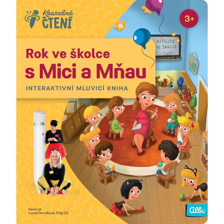 Kouzelné čtení Kniha Rok ve školce s Mici a Mňau - main (0)