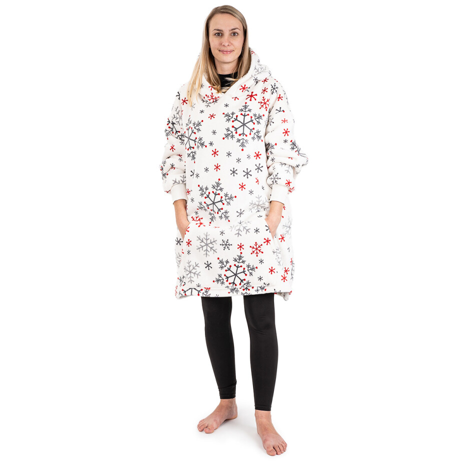 4Home Beránková mikina mikroplyš Snowflakes, uni S - dětské - main (1)