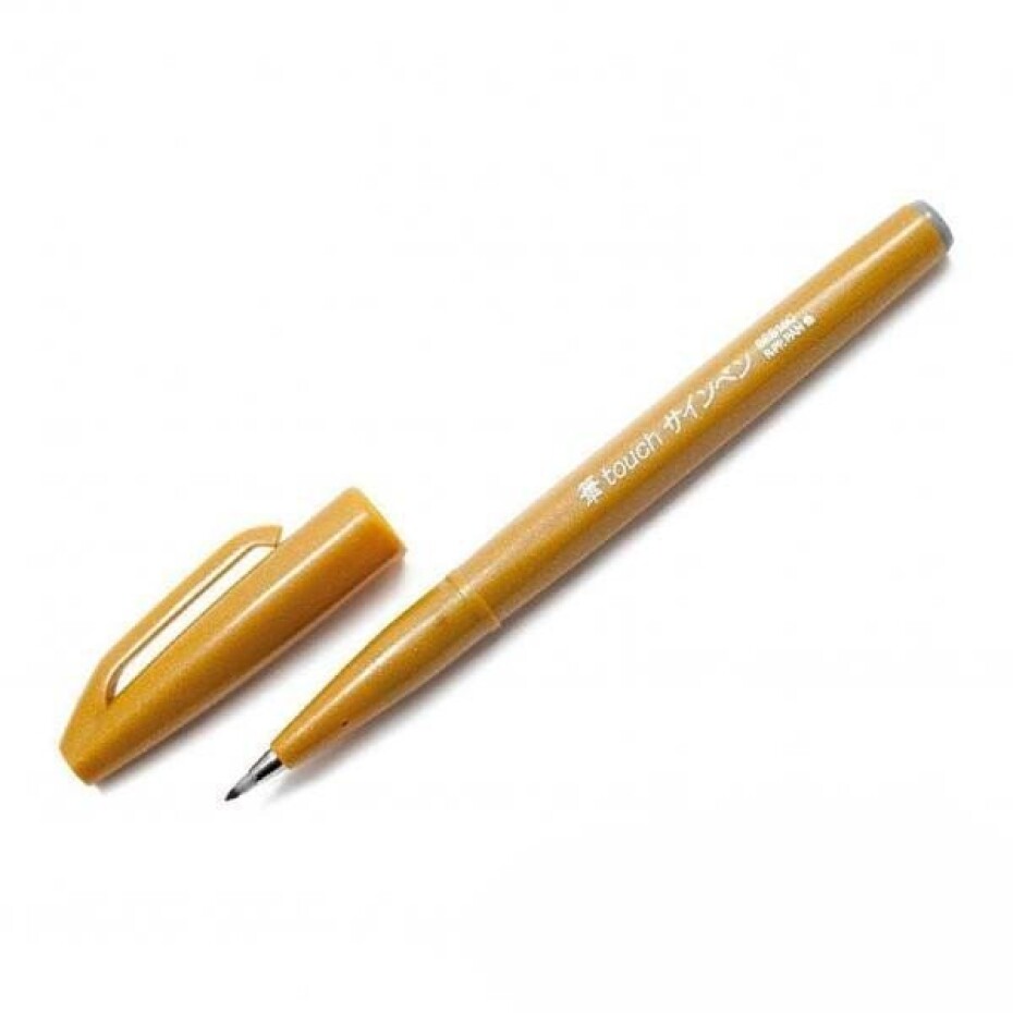 Popisovač Pentel Touch Brush - okrový - main (0)