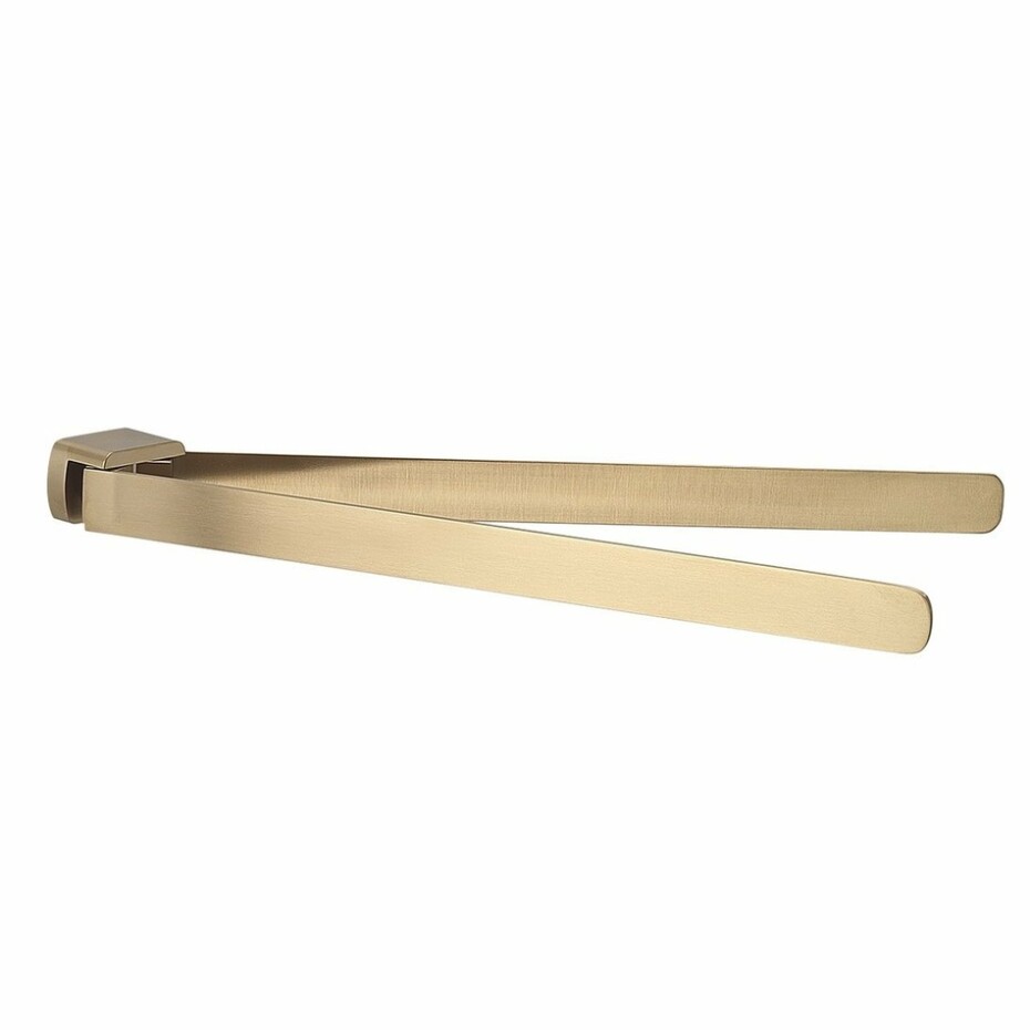 GEDY PI2388 Pirenei dvojitý držák ručníků otočný 35 cm, zlatá mat - main (0)