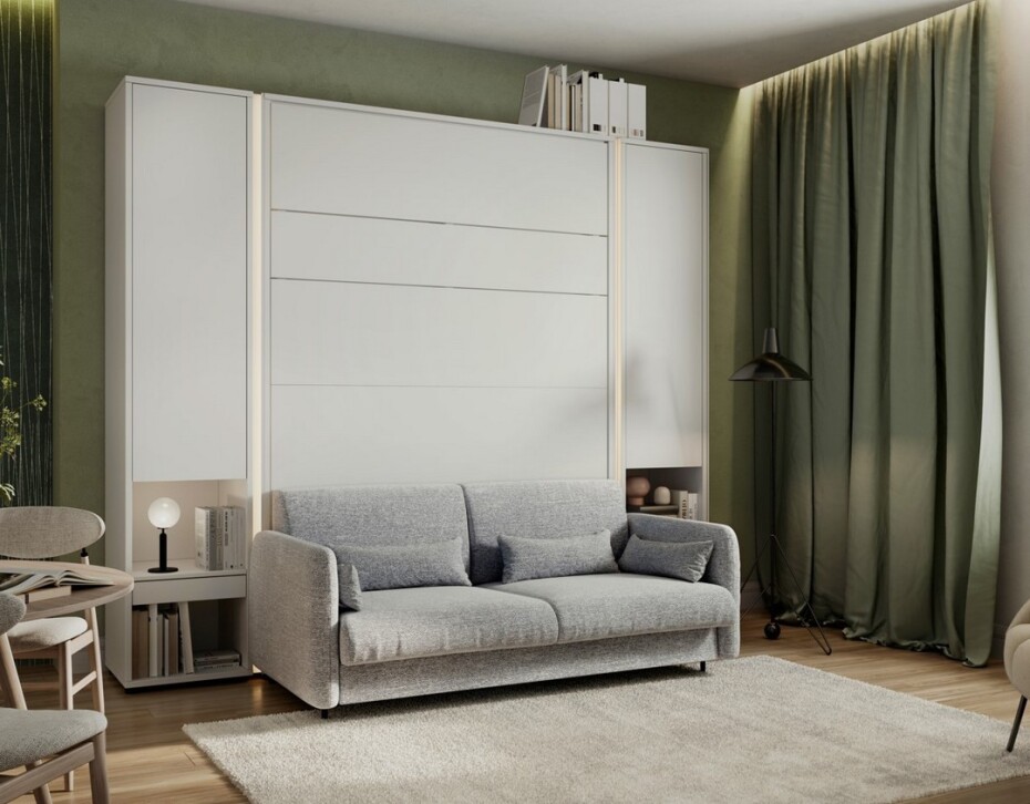 Dig-net nábytek Postel Lenart BED CONCEPT s pohovkou | bílá 140 x 200 cm - main (1)