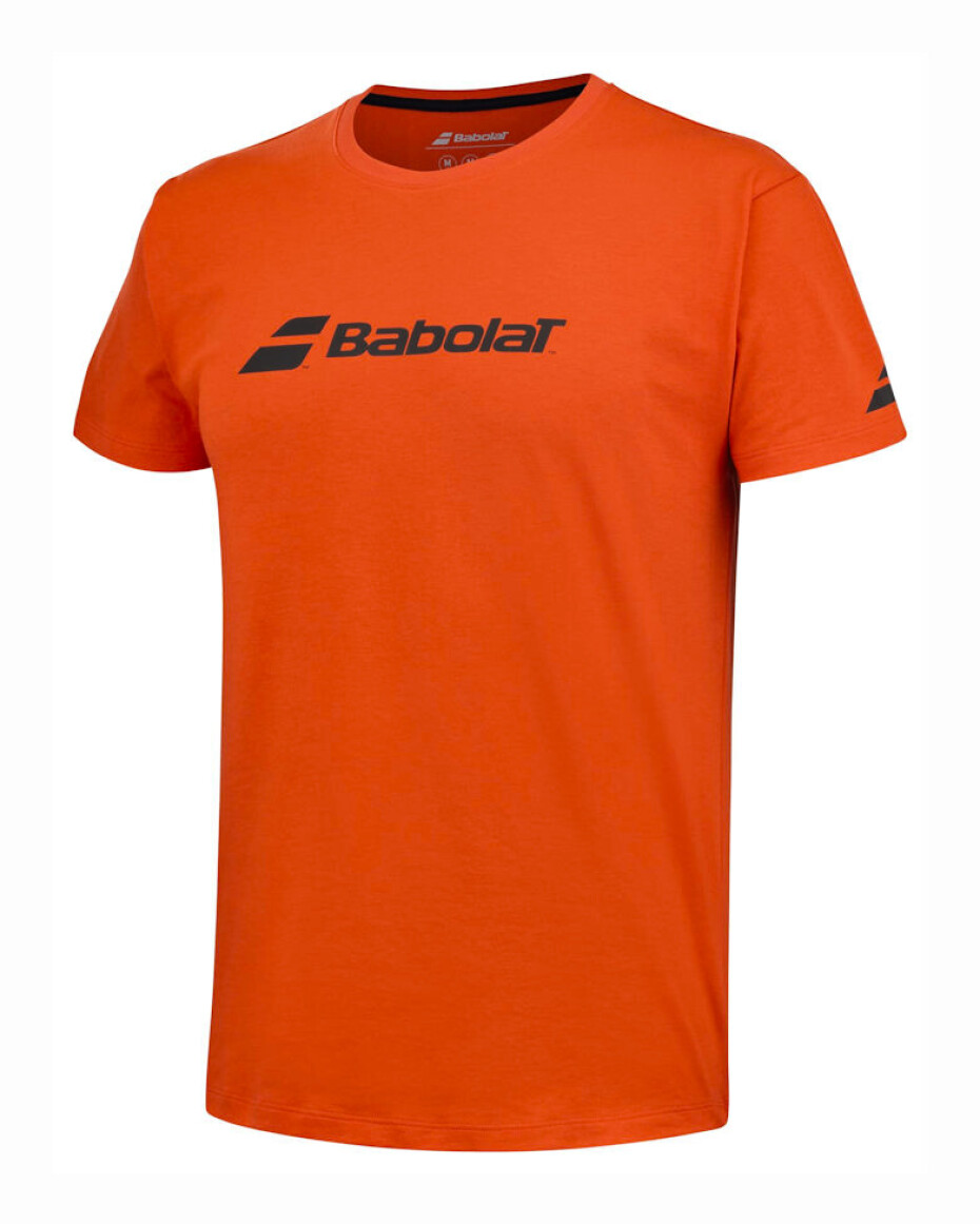 Pánské tričko Babolat  Exercise Babolat Tee Men Fiesta Red L - main (1)