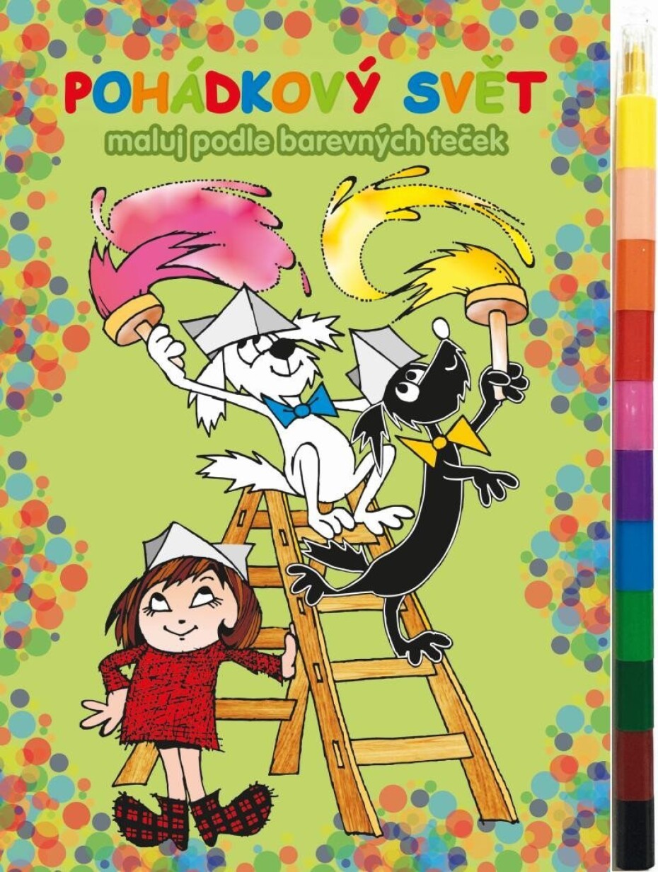 Pohádkový svět - Maluj podle barevných teček + maxi voskovky - main (0)