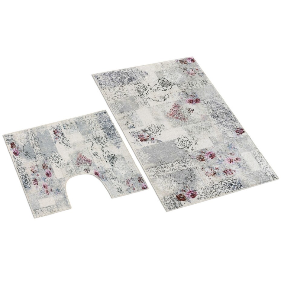 Bellatex Sada koupelnových předložek Ornament 3D, 60 x 100 cm, 60 x 50 cm - main (0)