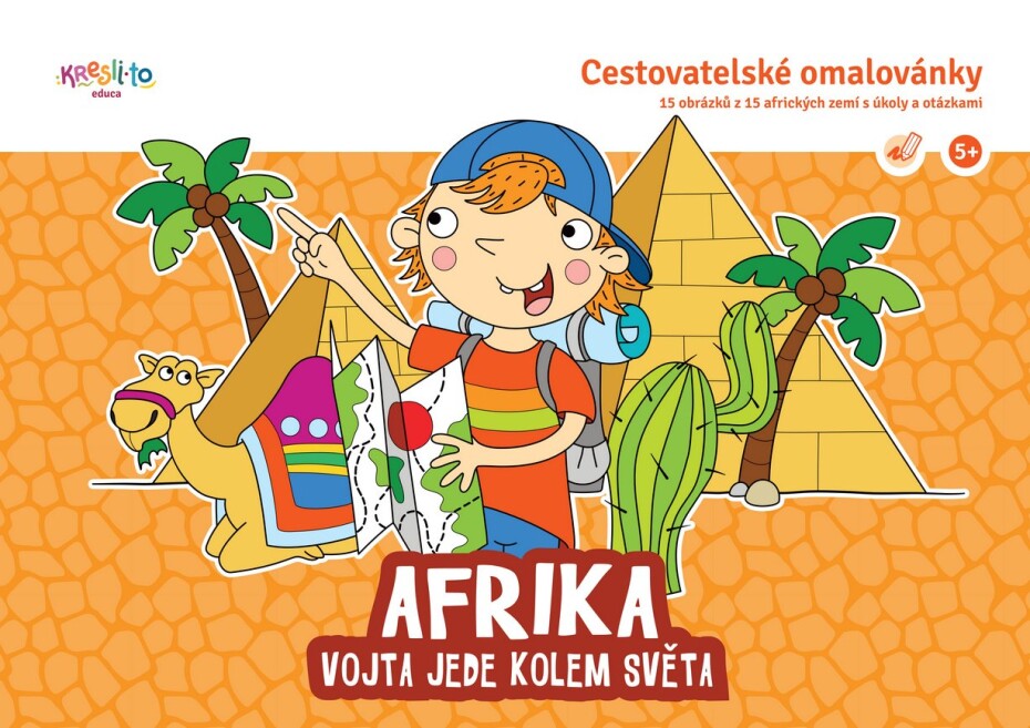 Cestovatelské omalovánky / Vojta jede do světa Afrika - Tereza Kepáková - main (0)