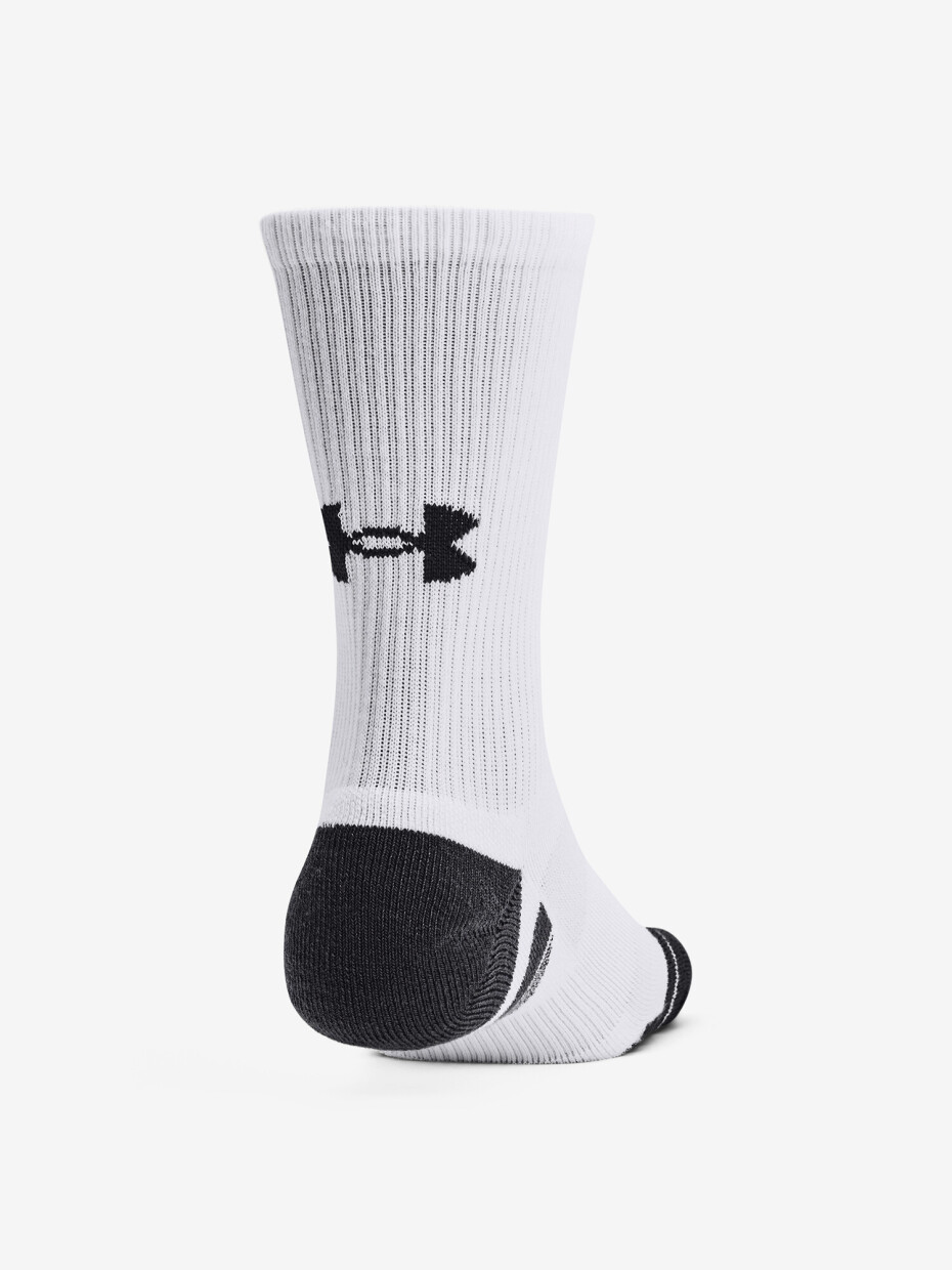 Ponožky Under Armour  Performance Tech 3pk Crew-WHT  L - main (1)