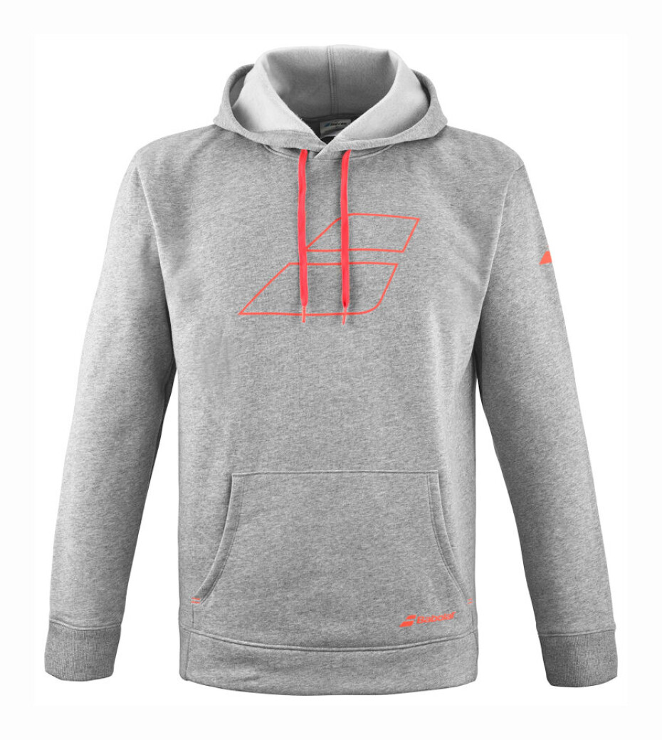 Pánská mikina Babolat  Strike Hood Sweat High Rise Hthr L - main (0)