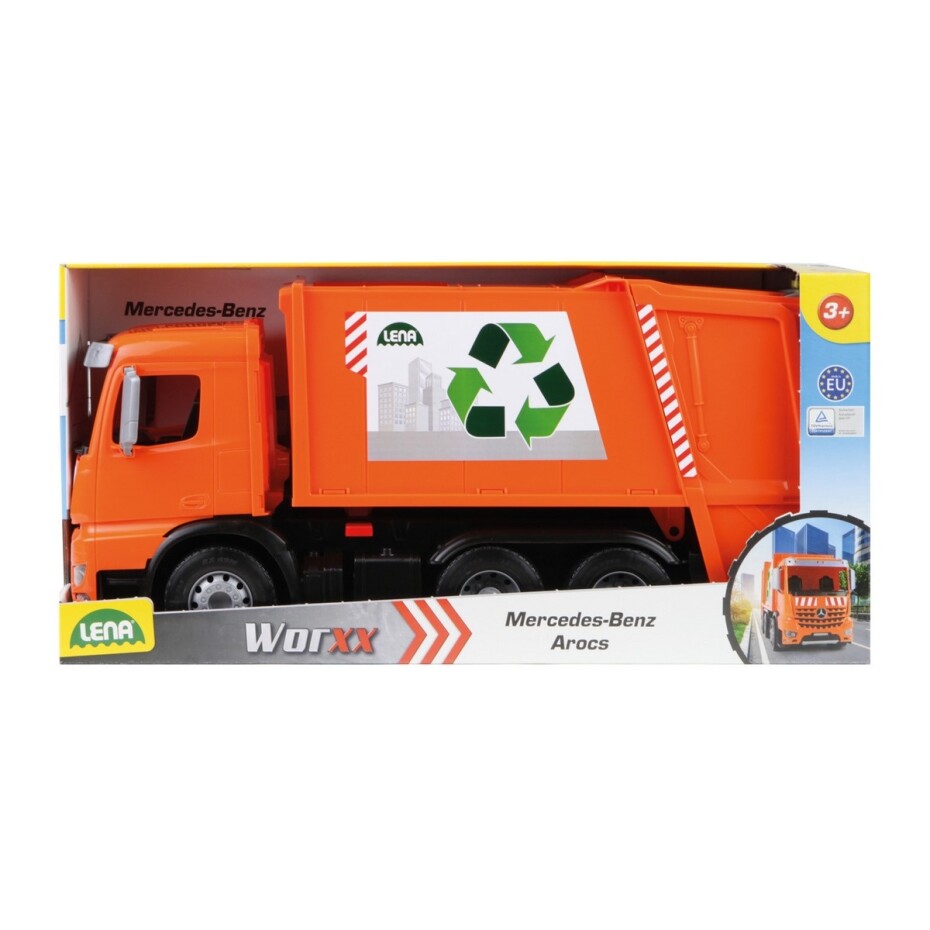 Lena Auto popelář plast 53cm Mercedes Arocs v krabici 54x26x20cm 04614 - main (4)