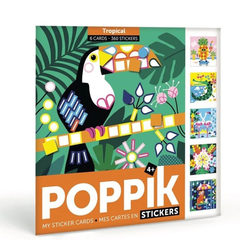 Poppik Kreativní samolepkové karty - V džungli - main (0)