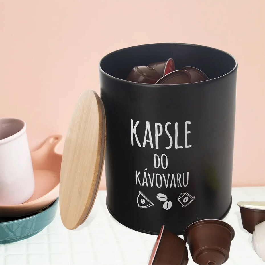 Orion Plechová dóza na Kapsle do kávovaru, BLACK - main (4)