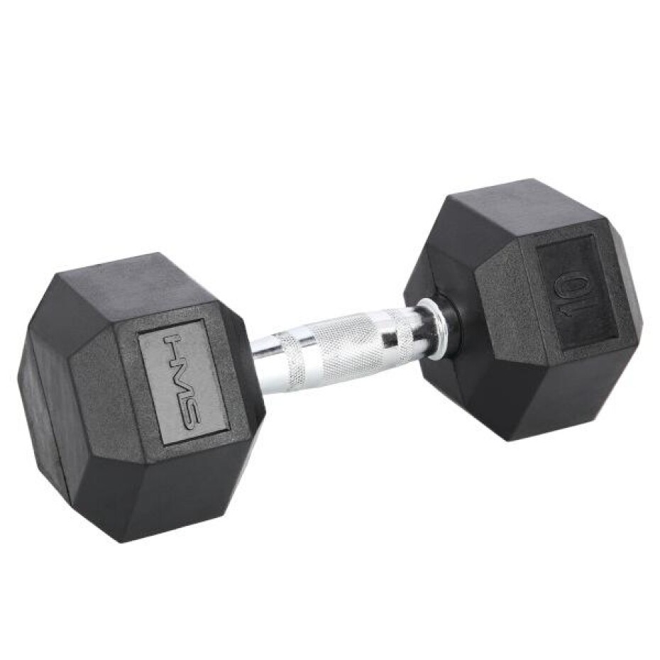HMS Černá hexagonální jednoručka 10 kg - main (0)
