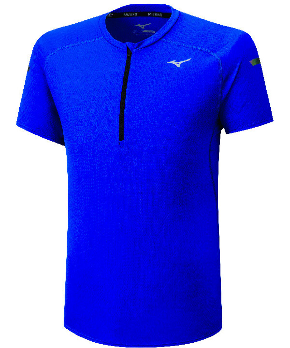 Pánské tričko Mizuno  Solarcut ER Trail HZ Tee blue M - main (0)