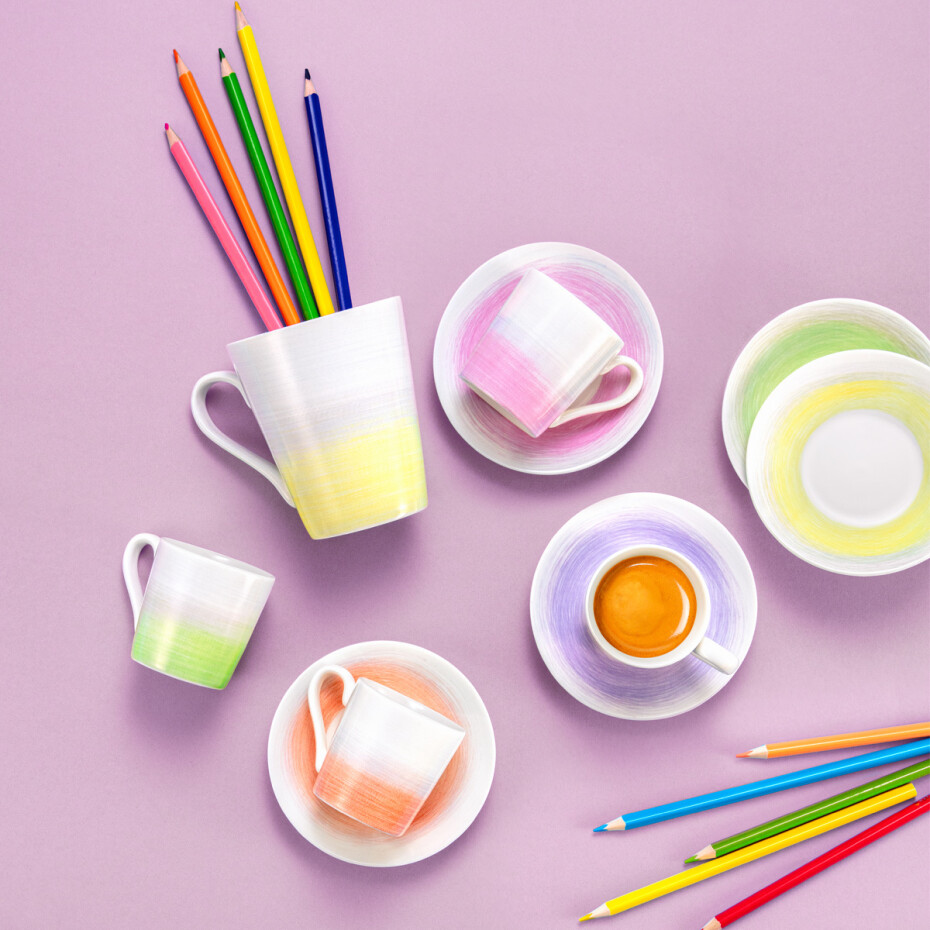 Tescoma Šálek na espresso s podšálkem myCOFFEE, 6 ks, Pastels - main (2)