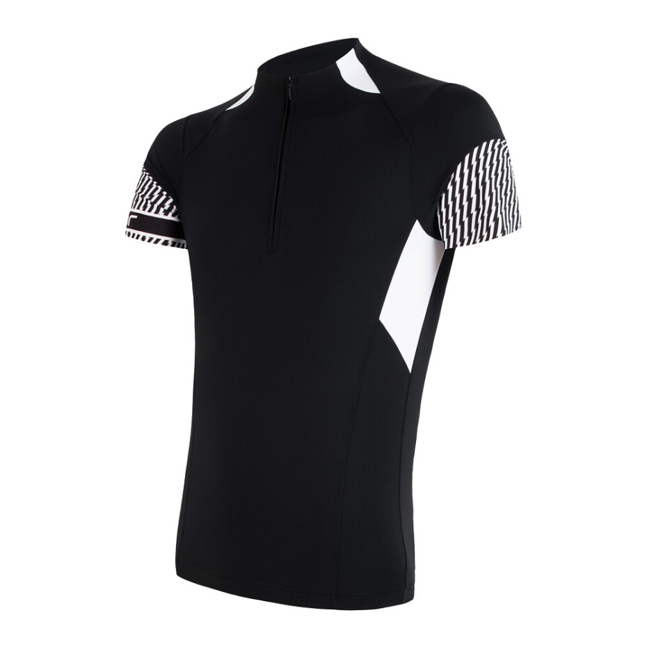 Pánský cyklistický dres Sensor  Cyklo Race Black/White S - main (0)