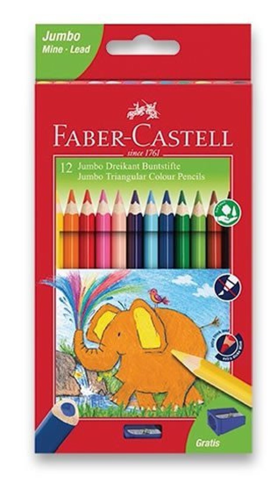 Faber - Castell Pastelky trojhranné Extra Jumbo 12 ks - main (0)