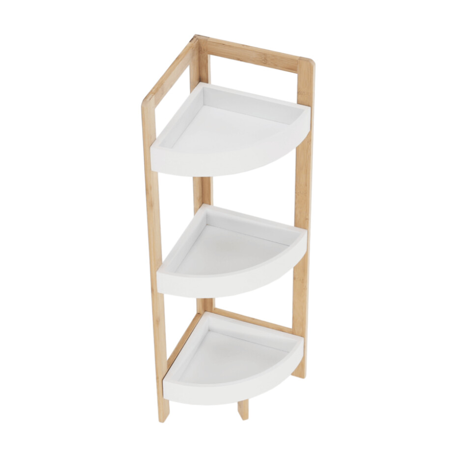 Rohový regál Fong, bambus, 23 x 23 x 77 cm - main (1)