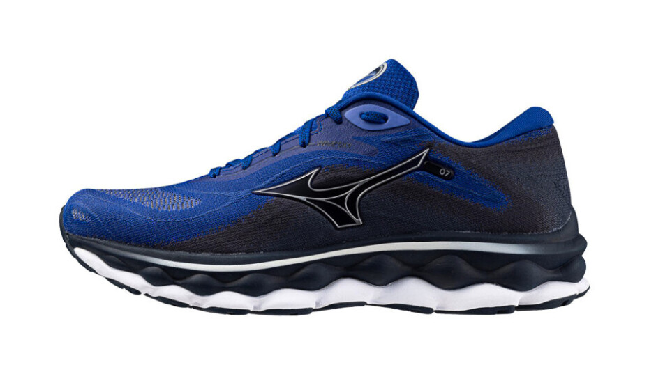 Pánská běžecká obuv Mizuno  Wave Sky 7 Surf the Web/Silver/Dress Blues  UK 14 - main (1)