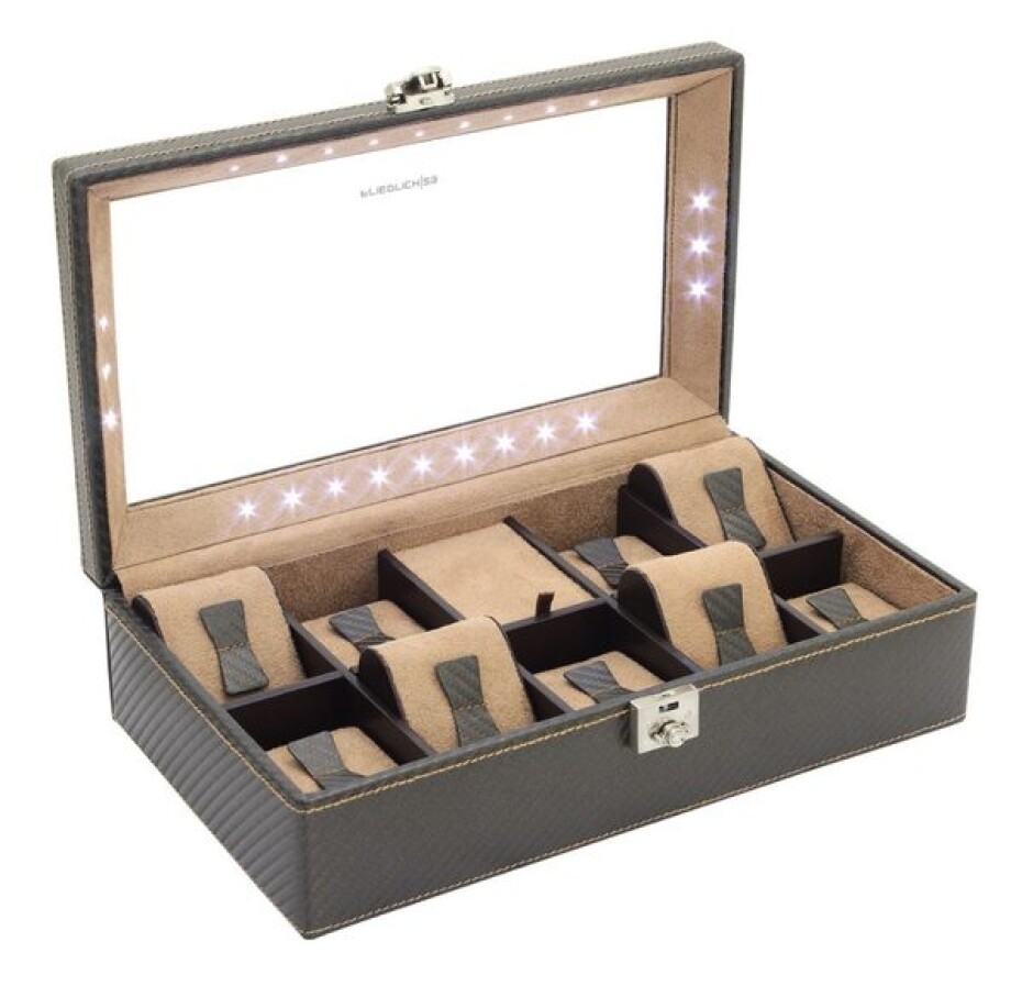 Box na hodinky Friedrich Lederwaren Carbon 32059-3 - main (3)