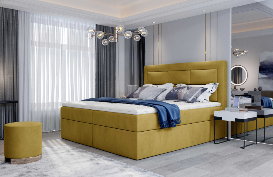 Artelta Manželská postel VIVRE Boxspring | 180 x 200 cm Barva VIVRE: Soft 17 - main (15)