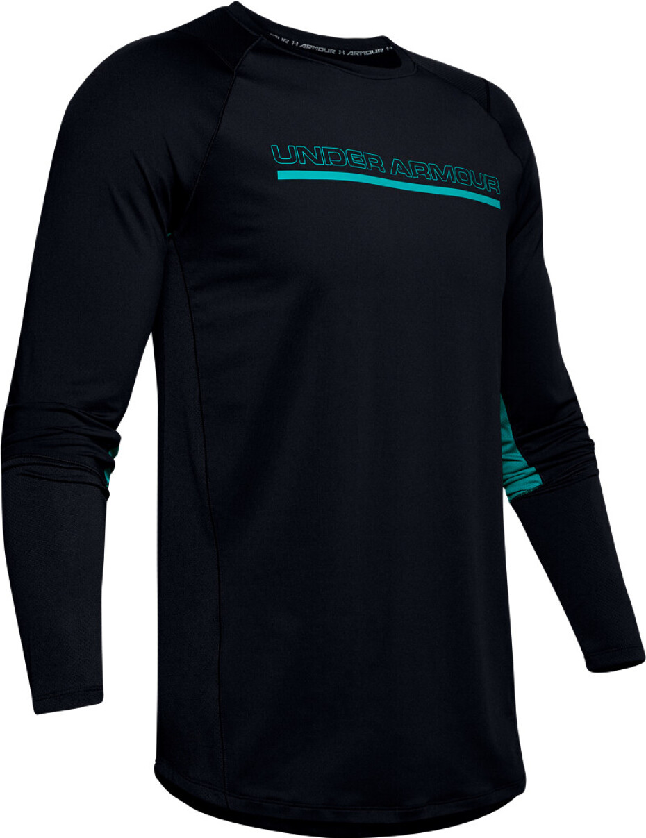 Pánské tričko Under Armour MK1 MK1 LS Wordmark Black S - main (2)