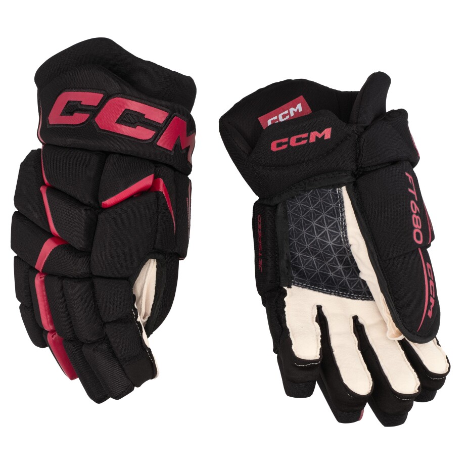 Hokejové rukavice CCM JetSpeed FT680 Black/Red Senior 15 palců - main (0)