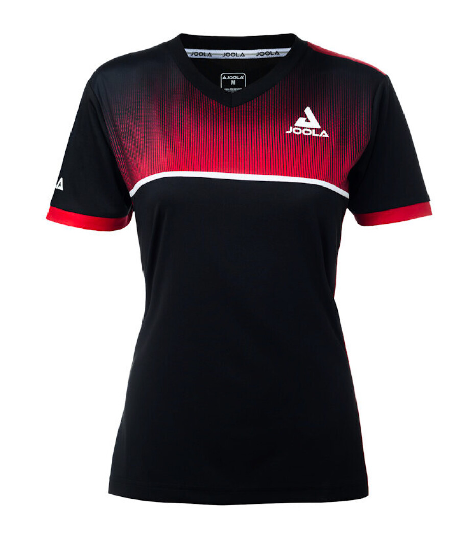 Dámské tričko Joola  Lady Shirt Edge Black/Red L - main (0)