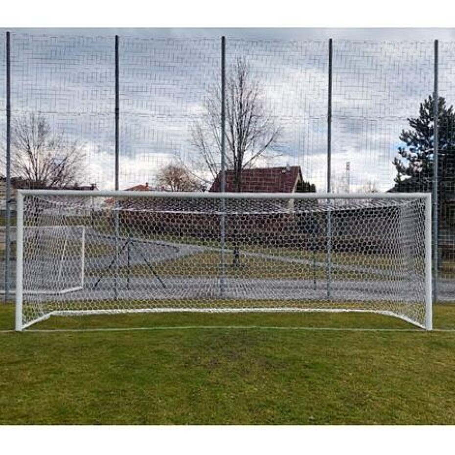 LEÓN DE ORO Football HEX M120 fotbalová síť bílá - main (0)