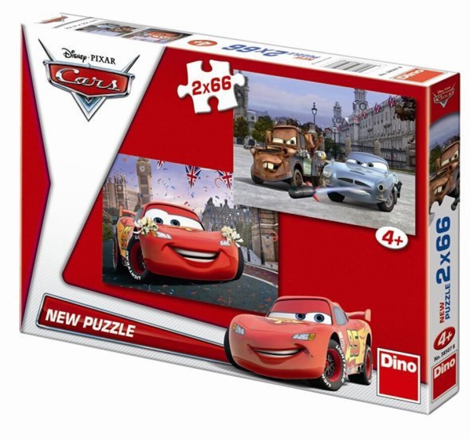 Auta - puzzle 2 motivy v balení 2x66 díl - main (0)