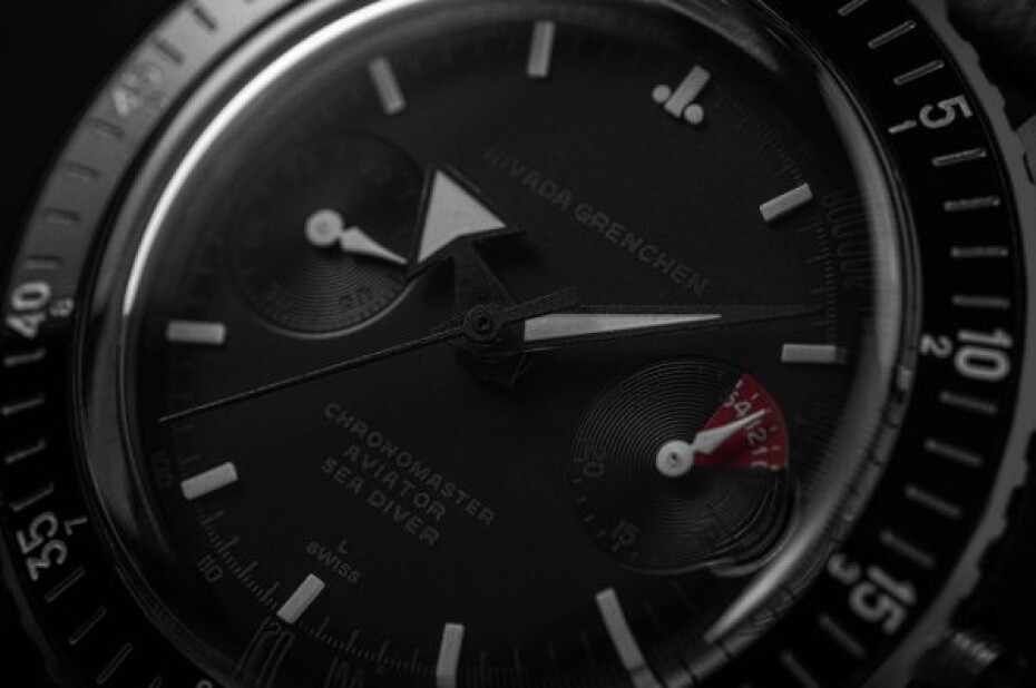 Nivada Grenchen Chronomaster Full Black - Black Rubber - main (9)