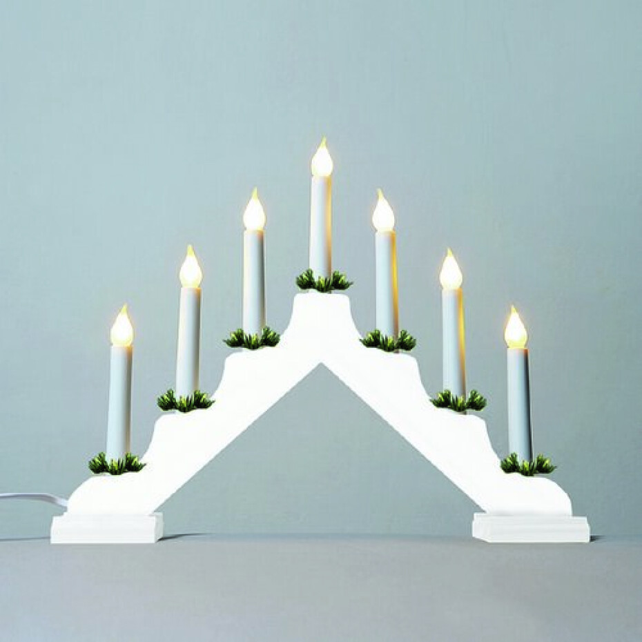 Adventní svícen s taženou žárovkou LED Filament, bílá - main (0)