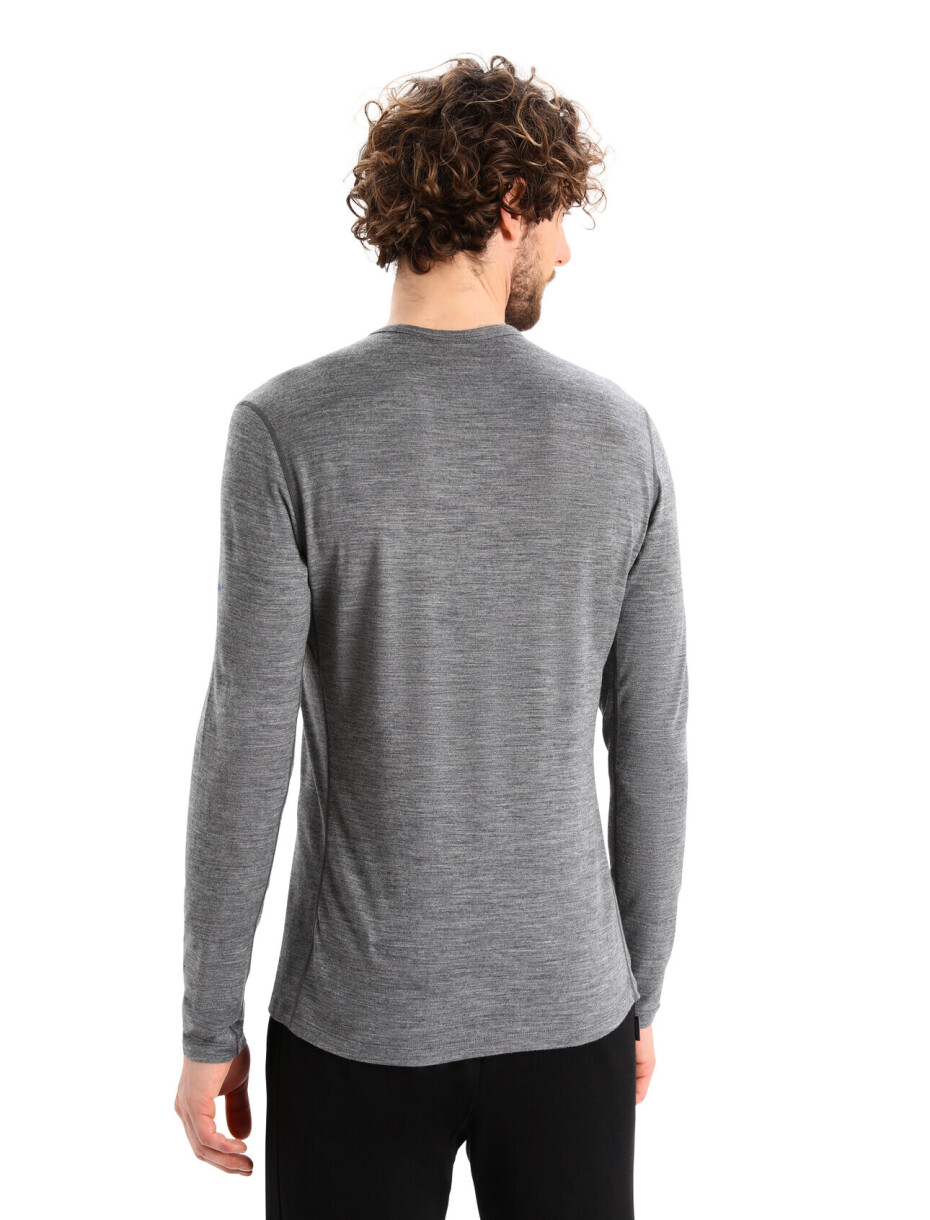 Icebreaker Mens 200 Oasis LS Crewe Last Run Gritstone HTHR - main (3)