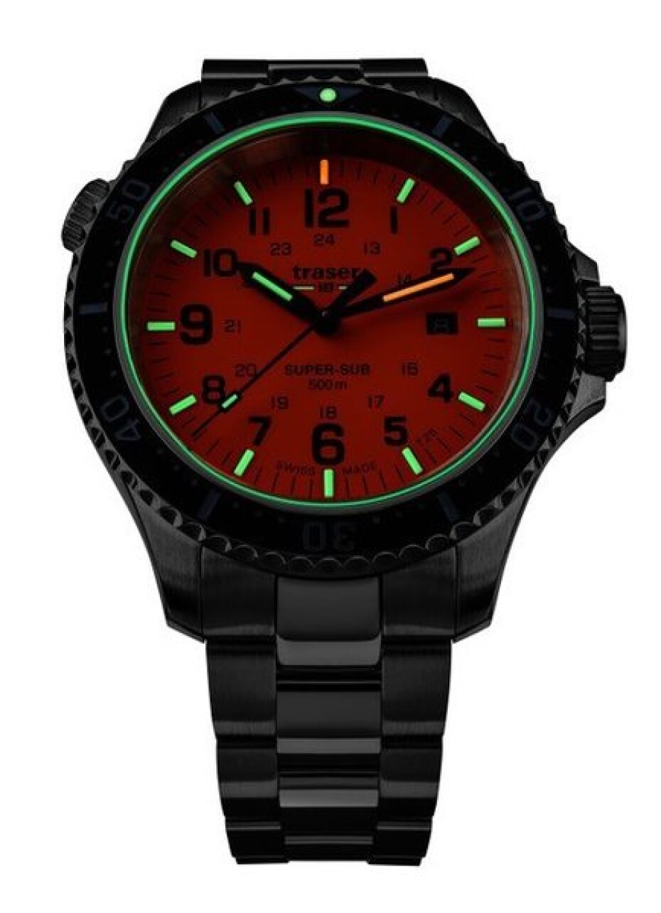 Traser P67 Diver Orange Set ocel a pryž - main (4)