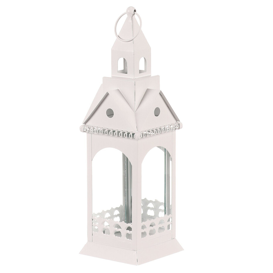 Lucerna kovová Kostelní věž, bílá, 30 cm - main (0)