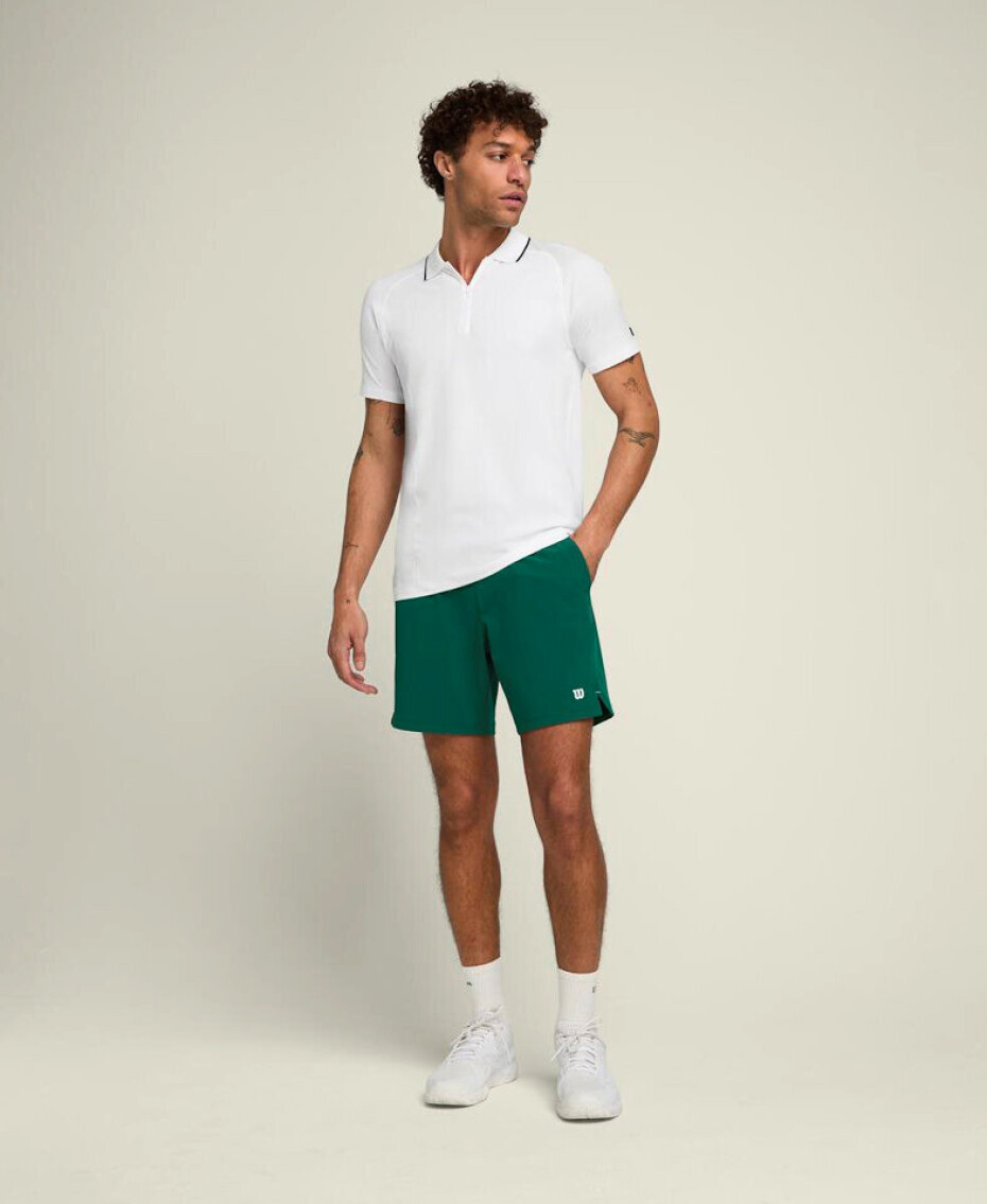 Pánské šortky Wilson  M Team Short 7" Courtside Green S - main (1)