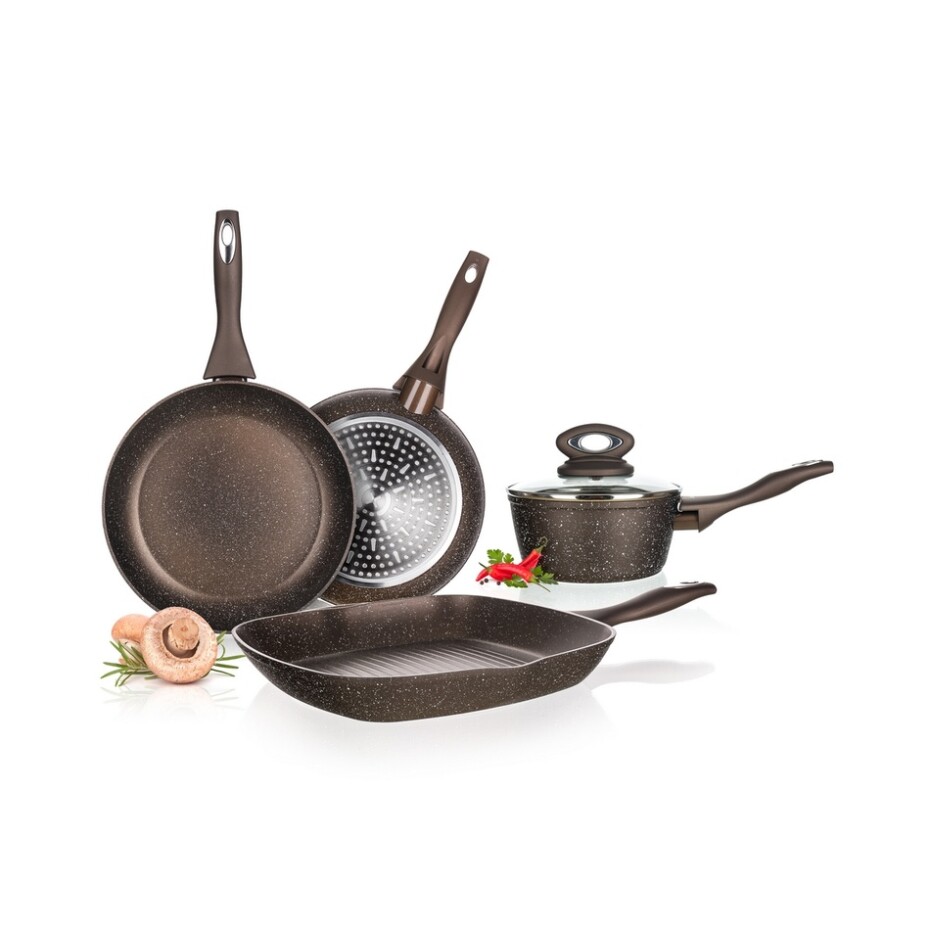 Banquet Pánev s nepřilnavým povrchem PREMIUM Dark Brown 24 x 4,8 cm - main (6)