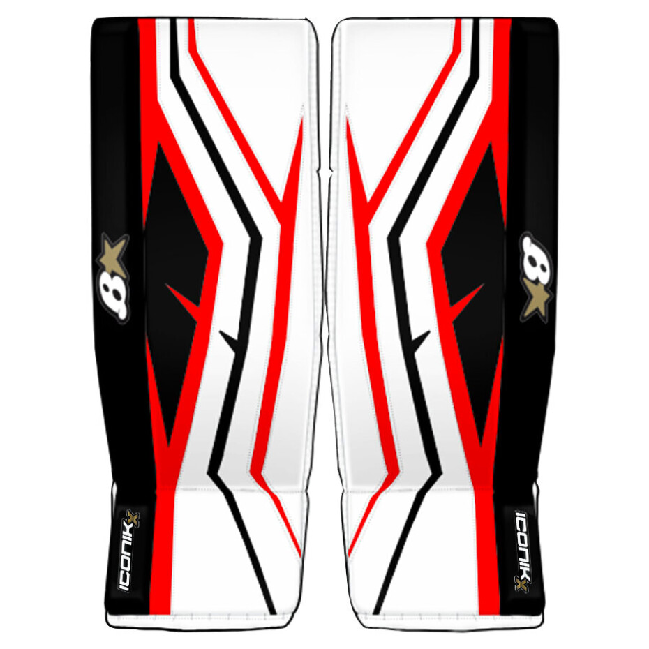 Brankářské betony BRIAN'S Iconik X White/Black/Red Intermediate 30 + 1 palec - main (0)