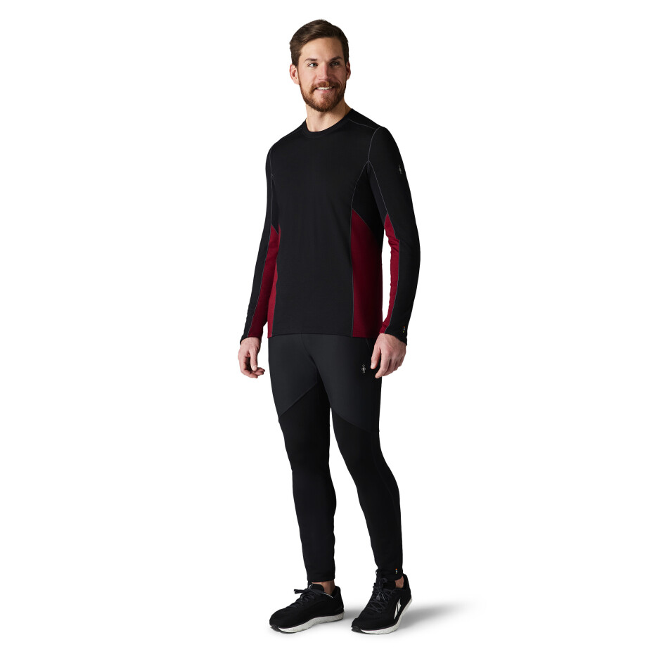Smartwool MERINO SPORT 150 LONG SLEEVE CREW tbtn red h black - main (1)