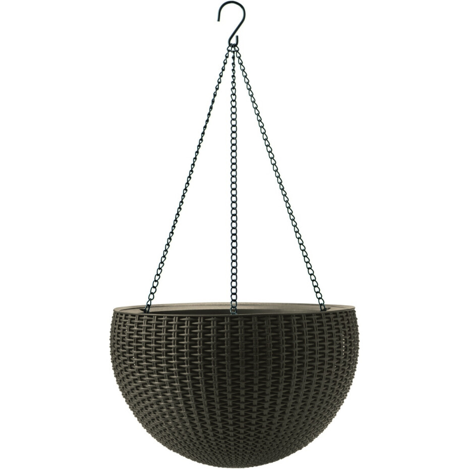 Keter Závěsný květináč Sphere tmavě hnědá, pr. 35 cm - main (0)