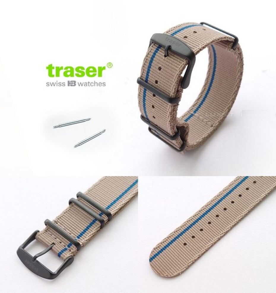 Traser řemen textilní NATO P68 Pathfinder Automatic Beige - 24 mm - main (1)