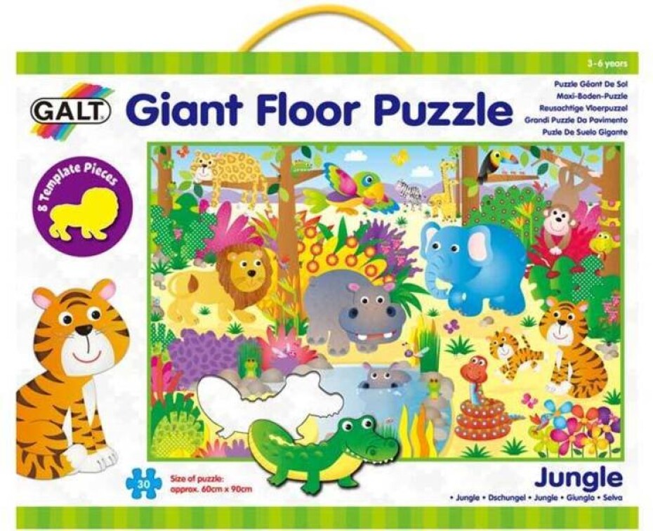 Velké podlahové puzzle- Zvířátka v džungli - main (0)