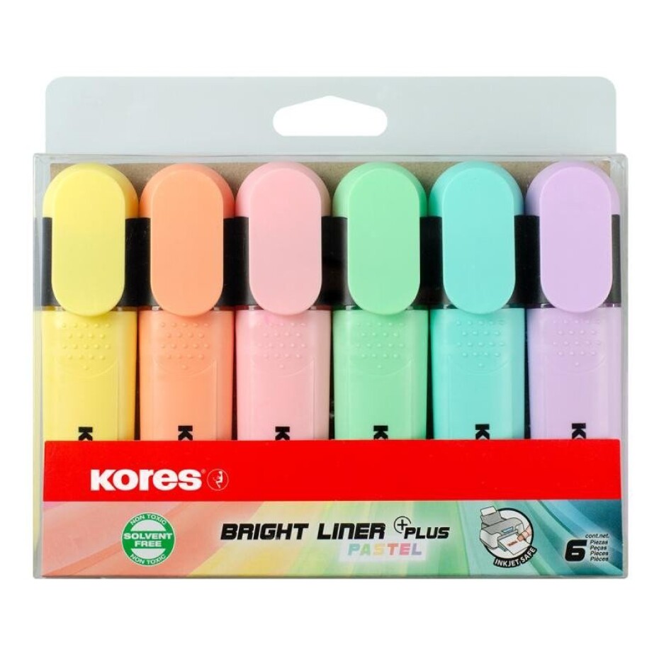 Kores Bright liner plus - pastel 6 barev - main (0)