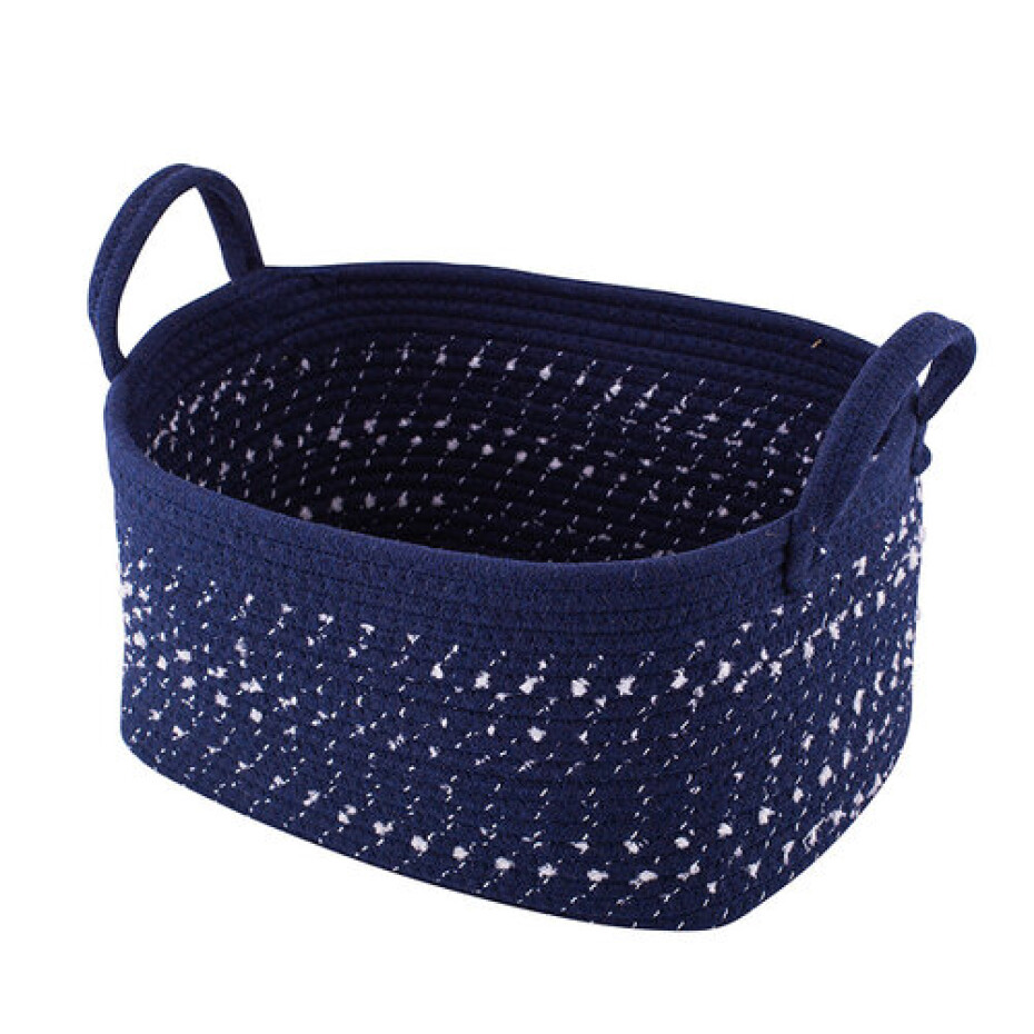 Altom Bavlněný hranatý košík Dark blue, 24 x 34 x 18 cm, M - main (0)