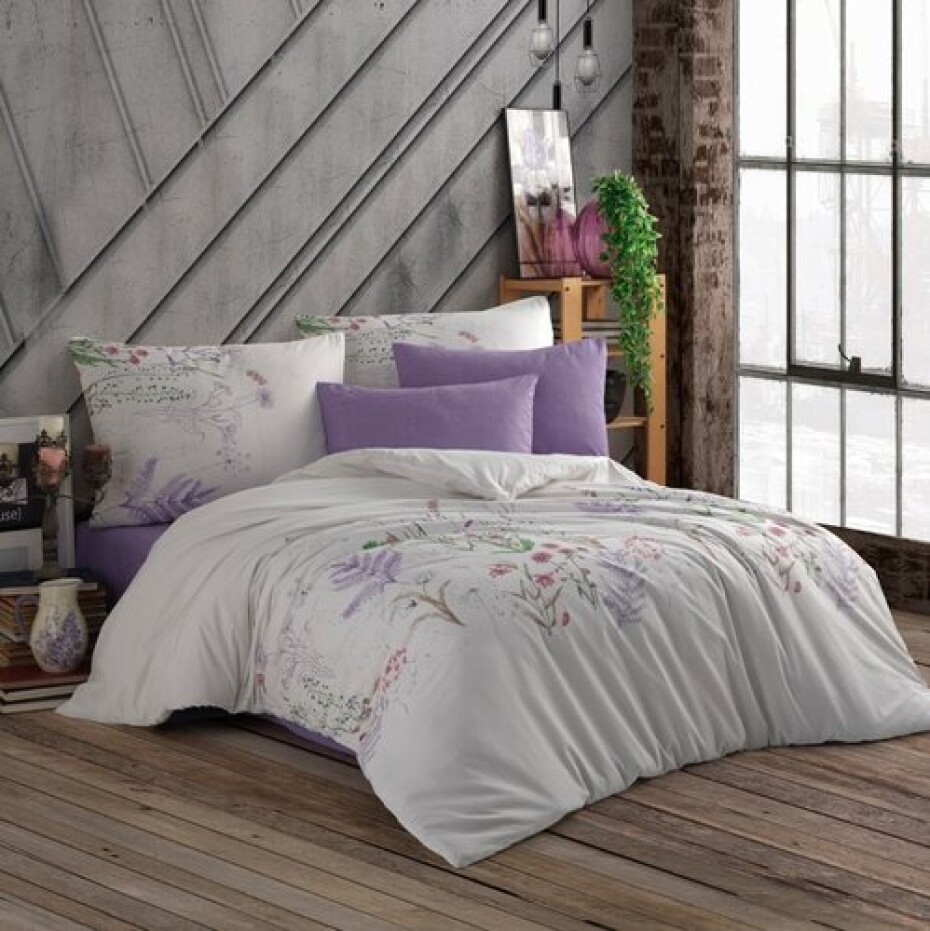 Bedtex Bavlněné povlečení Liva fialová, 140 x 200 cm, 70 x 90 cm - main (0)