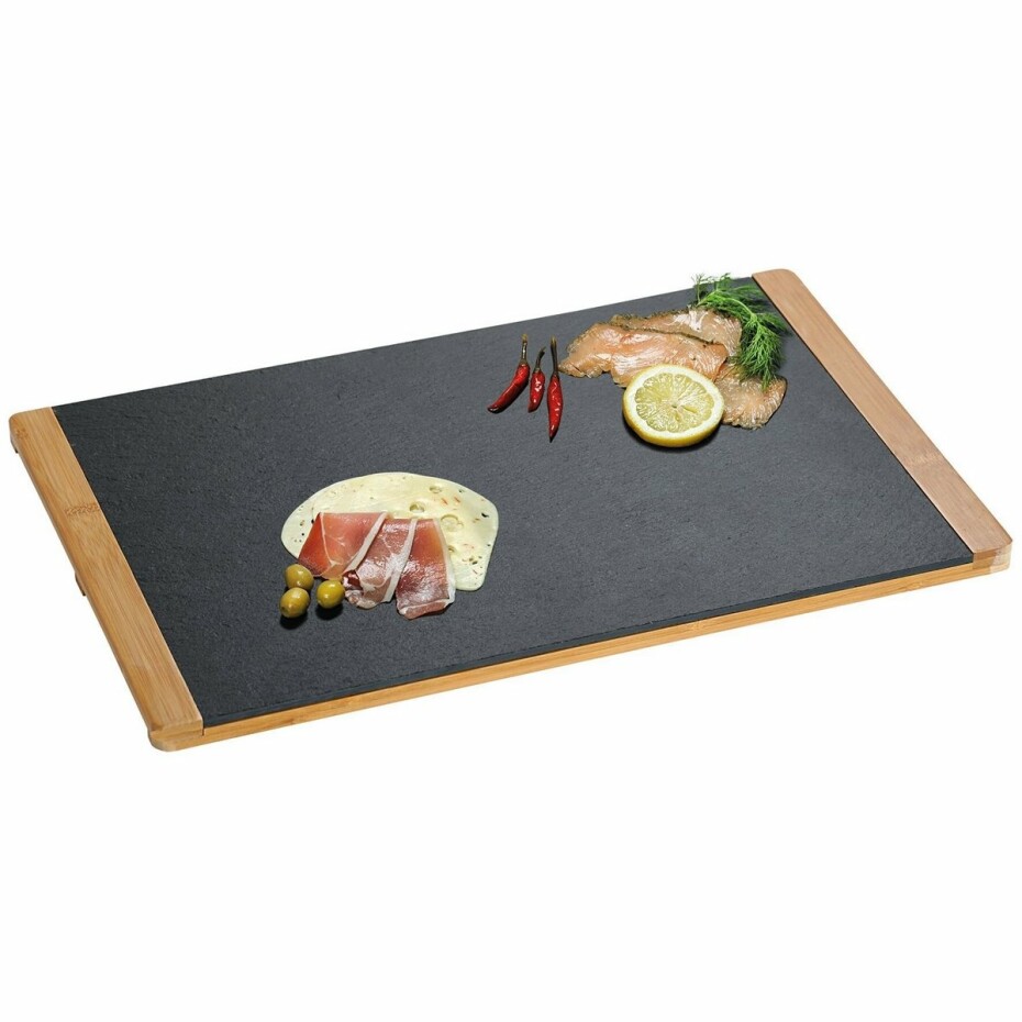 Kesper 38131 Servírovací tác břidlice/bambus, 45 x 30 x 1,5 cm - main (0)